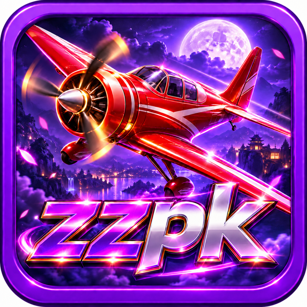 ZZPK purple night airplane game icon