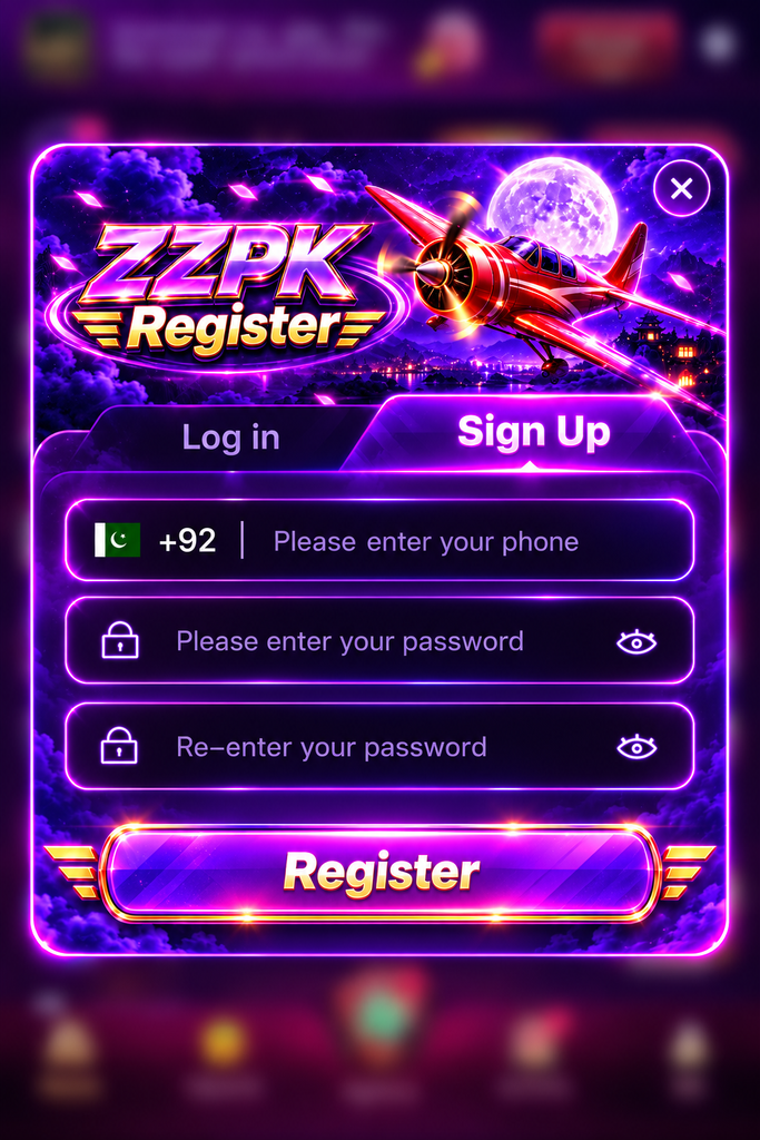 ZZPK Register screen
